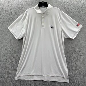 DRADDY Polo Shirt Mens XL Sport Golf Short Sleeve Extra Large White*